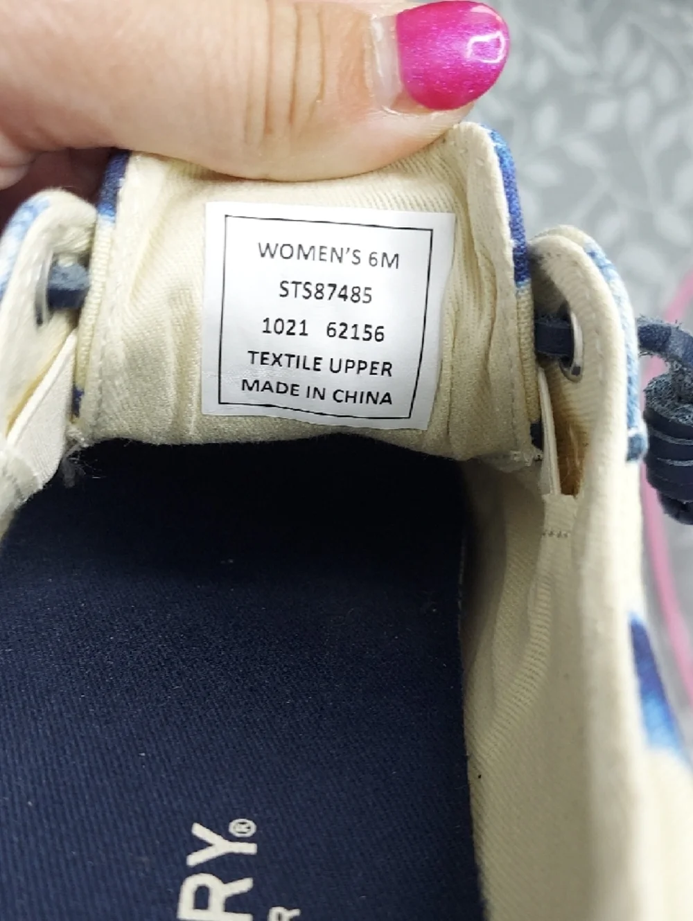 Sperry Tie Dye Canvas Sneakers Women's Size 6 NWT Preppy Y2K Retro Boat Shoes - Picture 11 of 11